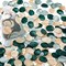 300Pcs Silk Rose Petals Flower Petals for Christmas Weddings Proposal Green Gold Petals Flower Girl Petals Aisle Flower Girl Basket Runner Bridal Shower Table Decor